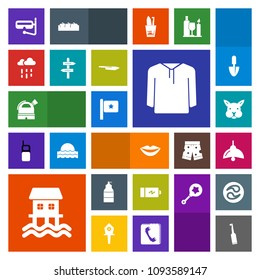 Modern, simple, colorful vector icon set with snorkel, nation, business, animal, dental, girl, way, lamp, lips, boat, summer, national, arrow, weather, houseboat, battery, sea, spray, teeth, wet icons