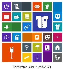 Modern, simple, colorful vector icon set with earth, baby, new, dentistry, rattle, clinic, mail, drink, accessory, fashion, file, document, red, child, information, basketball, paper, planet icons