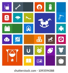 Modern, simple, colorful vector icon set with business, cyborg, magnetic, energy, sign, baggage, full, magnet, futuristic, childhood, service, duck, android, technology, glass, hotel, juice, toy icons