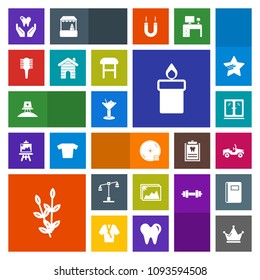 Modern, simple, colorful vector icon set with dental, wax, health, royal, car, spaceship, disk, king, space, dvd, plant, cd, alcohol, picture, astronaut, interior, disc, healthy, furniture, fire icons