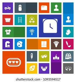 Modern, simple, colorful vector icon set with temperature, tennis, time, watch, award, sport, soup, king, kitchen, thermometer, clothes, white, healthy, cooking, game, dentist, ladle, alcohol,  icons