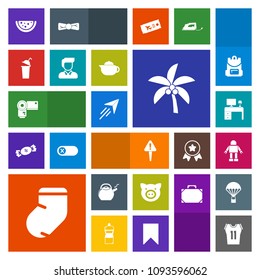 Modern, simple, colorful vector icon set with kitchen, photography, drink, flight, camera, food, work, animal, robot, clothes, warm, plane, sport, travel, paper, kettle, table, technology, fly icons