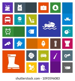 Modern, simple, colorful vector icon set with speed, easter, grain, spring, rice, boat, ship, space, fun, food, glass, sea, fashion, pin, bus, ocean, equipment, vessel, drum, holiday, footwear icons