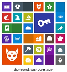 Modern, simple, colorful vector icon set with chart, mobile, ping, seafood, hat, cutlery, leisure, bear, circus, travel, restaurant, airplane, transportation, chef, kitchen, table, alien, boat icons