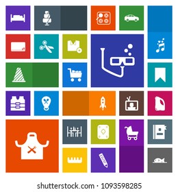 Modern, simple, colorful vector icon set with cut, furniture, fish, cart, restaurant, left, coffee, fashion, double, music, play, note, scuba, blackboard, traffic, sport, street, food, shirt icons