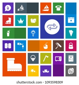 Modern, simple, colorful vector icon set with ice, business, plate, cup, change, communication, substitute, technology, fashion, child, tool, computer, equipment, ringing, beverage, leather, bag icons