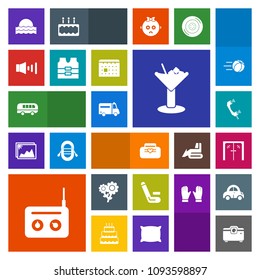 Modern, simple, colorful vector icon set with sun, entrance, light, call, blossom, health, speed, ambulance, radio, object, flower, transportation, cricket, competitive, bus, architecture, sound icons