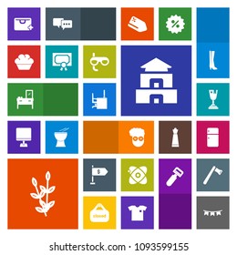 Modern, simple, colorful vector icon set with household, place, travel, money, retro, grain, fashion, temple, sale, asia, award, home, happy, pagoda, table, agriculture, style, fridge, plant icons