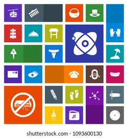 Modern, simple, colorful vector icon set with sausage, comfortable, sea, meat, disk, slipper, dvd, interior, dinner, energy, pencil, japan, island, disc, equipment, food, restaurant, astronomy icons