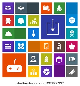 Modern, simple, colorful vector icon set with hat, game, yacht, road, sign, joystick, dessert, food, furniture, helmet, headwear, doughnut, fitness, meat, construction, table, dinner, fashion icons