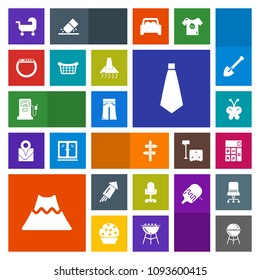 Modern, simple, colorful vector icon set with holiday, firework, smart, station, direction, finance, chair, crater, elegant, time, white, gasoline, watch, woman, way, celebration, accounting icons