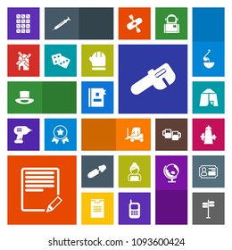 Modern, simple, colorful vector icon set with directory, street, dessert, book, business, phone, food, transport, outdoor, object, direction, road, cargo, groom, mascara, bar, edit, hammer, car icons