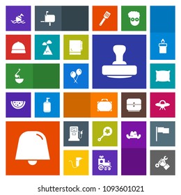 Modern, simple, colorful vector icon set with meal, home, construction, infant, lifebuoy, space, safety, stamp, child, gasoline, food, white, life, alien, mark, pillow, bed, decoration, gas, bag icons