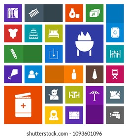 Modern, simple, colorful vector icon set with japanese, clothes, samurai, pen, download, web, interior, window, water, food, restaurant, barbecue, dessert, coffee, medicine, gun, grill, table icons