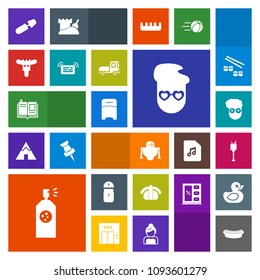 Modern, simple, colorful vector icon set with food, style, notification, mascara, sausage, brush, black, robot, paint, salt, wine, book, sushi, alcohol, double, graphic, seafood, salmon, ice icons