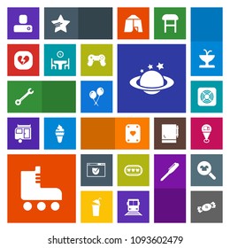 Modern, simple, colorful vector icon set with play, candy, healthy, health, earth, contact, food, sweet, air, poker, lollipop, celebration, white, nature, human, birthday, website, check, planet icons