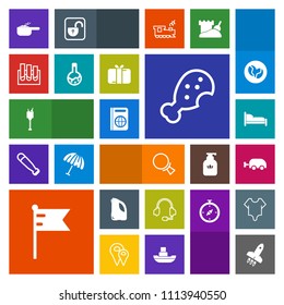 Modern, simple, colorful vector icon set with wine, can, meal, launch, alcohol, flag, tourism, baby, analysis, dish, home, search, rocket, america, carriage, chicken, bedroom, call, magnifying icons