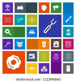 Modern, simple, colorful vector icon set with money, fridge, cook, refrigerator, couple, finance, garbage, household, supermarket, food, sun, wedding, clothes, gas, sweet, summer, recycling, car icons