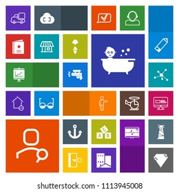 Modern, simple, colorful vector icon set with web, document, diamond, gem, white, computer, kid, report, shower, sign, atom, molecule, alphabet, internet, transportation, lorry, annual, search icons