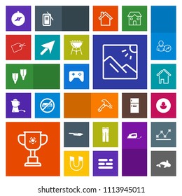 Modern, simple, colorful vector icon set with underwater, kitchen, sport, sea, human, white, estate, architecture, seafood, food, equipment, compass, joystick, fish, home, competition, tag, play icons