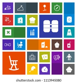 Modern, simple, colorful vector icon set with cake, sign, building, paper, money, tank, background, restaurant, game, brochure, liquid, finance, oxygen, airplane, tower, poker, cylinder, drink icons