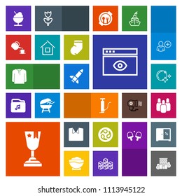 Modern, simple, colorful vector icon set with computer, clothing, white, warm, building, mon, icecream, tea, first, sky, home, sign, new, cone, house, estate, sport, japanese, place, cup, drink icons