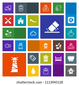 Modern, simple, colorful vector icon set with sky, art, finance, building, landscape, white, price, plastic, investment, lighthouse, food, rubber, vehicle, light, paddle, blue, tag, money, sea icons
