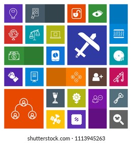 Modern, simple, colorful vector icon set with money, hierarchy, play, airplane, blossom, structure, nature, woman, fishing, fun, globe, map, location, music, spring, floral, achievement, sport icons