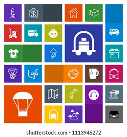Modern, simple, colorful vector icon set with hot, gift, home, communication, graph, craft, document, present, child, folder, kid, world, service, balloon, data, person, birdhouse, bellboy, air icons