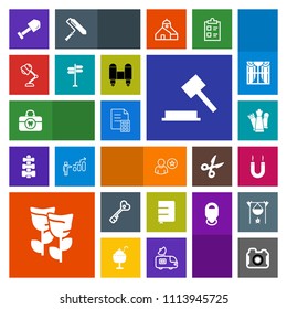 Modern, simple, colorful vector icon set with strategy, floral, care, business, shovel, health, magnetic, photography, key, spring, photo, blossom, energy, financial, sign, online, photographer icons