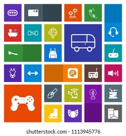 Modern, simple, colorful vector icon set with health, pinafore, air, building, bath, note, business, construction, estate, real, healthy, aircraft, equipment, apron, speed, helicopter, white icons