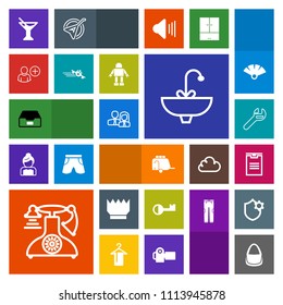 Modern, simple, colorful vector icon set with van, queen, team, vehicle, box, old, worker, faucet, delivery, data, people, train, juice, package, crown, fashion, spanner, transport, tap, folder icons