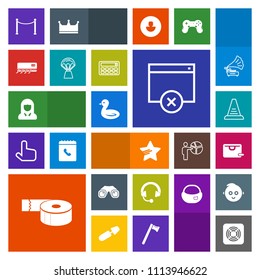 Modern, simple, colorful vector icon set with page, audio, balloon, button, ladder, air, hot, binocular, calculator, step, music, fan, sound, nature, adhesive, bird, fence, face, conditioning,  icons