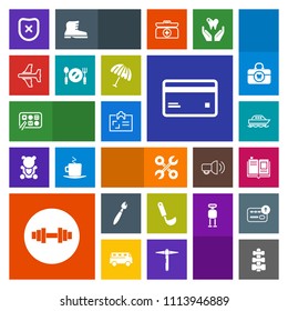 Modern, simple, colorful vector icon set with food, cooking, business, tool, plastic, banking, chinese, restaurant, travel, spoon, gym, protection, personal, money, equipment, card, repair, id icons