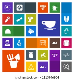 Modern, simple, colorful vector icon set with drink, search, horse, cafe, science, toy, retail, film, peeler, coffee, button, hat, handle, cappuccino, jacket, space, fashion, sale, elegant, baby icons