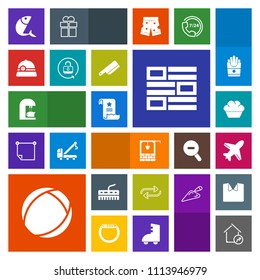 Modern, simple, colorful vector icon set with coffee, replacement, substitute, stone, concept, internet, seafood, hat, news, doughnut, music, change, aircraft, espresso, increase, drink, real icons