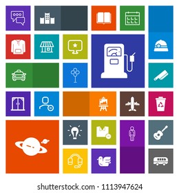 Modern, simple, colorful vector icon set with message, air, artist, shirt, white, knife, road, clothes, transport, transportation, recycle, energy, planet, cutlery, fuel, garbage, speed, idea icons