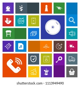 Modern, simple, colorful vector icon set with food, money, leather, cd, disc, button, ocean, technology, fashion, comfortable, bag, star, meal, night, home, cell, chinese, surfer, telephone, sky icons