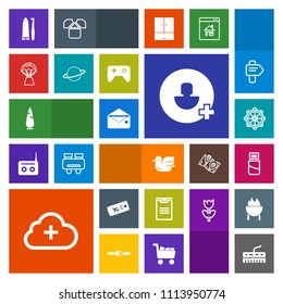 Modern, simple, colorful vector icon set with helm, health, airplane, toothbrush, hot, animal, delivery, fresh, plug, cloud, nautical, technology, wheel, nature, usb, message, communication, sky icons