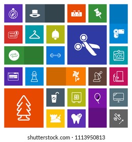 Modern, simple, colorful vector icon set with landscape, travel, nature, juice, security, exercise, aircraft, north, drink, lock, safety, airplane, forest, spring, fruit, tool, safe, blossom icons