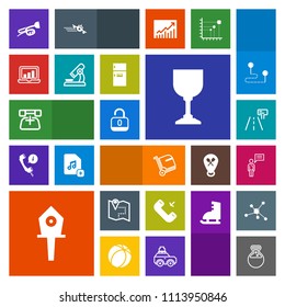 Modern, simple, colorful vector icon set with location, chart, wine, equipment, security, glass, phone, chat, screen, birdhouse, communication, laptop, person, medicine, protection, telephone icons