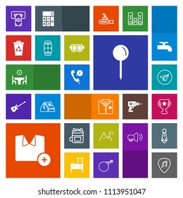 Modern, simple, colorful vector icon set with nature, food, bank, award, musical, modern, cash, web, garbage, dinner, pin, place, winner, leather, internet, tshirt, communication, finance, bag icons