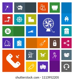 Modern, simple, colorful vector icon set with screen, chair, share, helm, shop, baby, sale, cooking, horse, light, equipment, musical, beach, duck, fan, guitar, magic, air, shine, lamp, barbecue icons