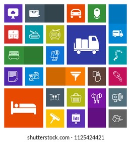 Modern, simple, colorful vector icon set with war, sign, army, cloud, market, travel, store, hotel, tool, drawer, sale, delivery, light, double, rocket, conditioner, sickle, bedroom, drum, air icons