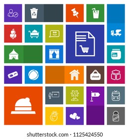 Modern, simple, colorful vector icon set with tropical, face, summer, white, hat, go, account, sweet, business, notebook, real, service, cake, house, palm, pie, web, estate, clothing, tent, salt icons
