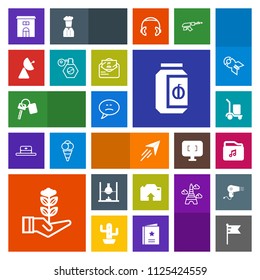 Modern, simple, colorful vector icon set with estate, laboratory, chemistry, flight, growth, building, nature, key, automobile, glass, file, message, cargo, delivery, speech, plane, national icons
