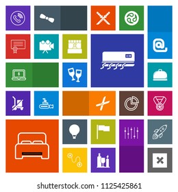 Modern, simple, colorful vector icon set with sky, circle, restaurant, ring, success, notebook, phone, garden, template, bed, parachute, food, service, prize, certificate, pruning, win, computer icons