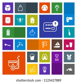 Modern, simple, colorful vector icon set with kitchen, dental, mask, sugar, paint, bank, flag, seafood, cheese, summer, food, grater, poker, finance, america, square, tooth, cash, service, house icons