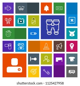 Modern, simple, colorful vector icon set with concept, fish, step, human, rabbit, search, location, internet, food, technology, cute, speed, person, animal, space, transport, optical, road, view icons