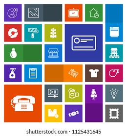 Modern, simple, colorful vector icon set with picture, power, map, idea, photo, player, border, referee, equipment, cheque, financial, phone, money, pin, white, button, communication, dessert icons
